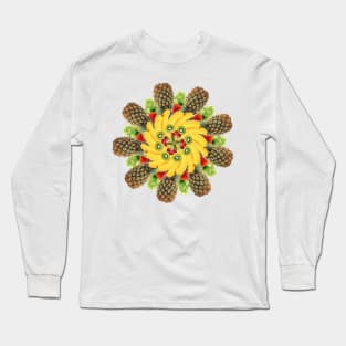 pineapple mandala Long Sleeve T-Shirt